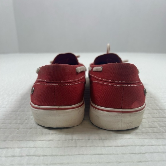 Grasshoppers Red Canvas Shoes. Size 9.5 
Nautical. Fisherman. Boating. Coastal. - Picture 3 of 7